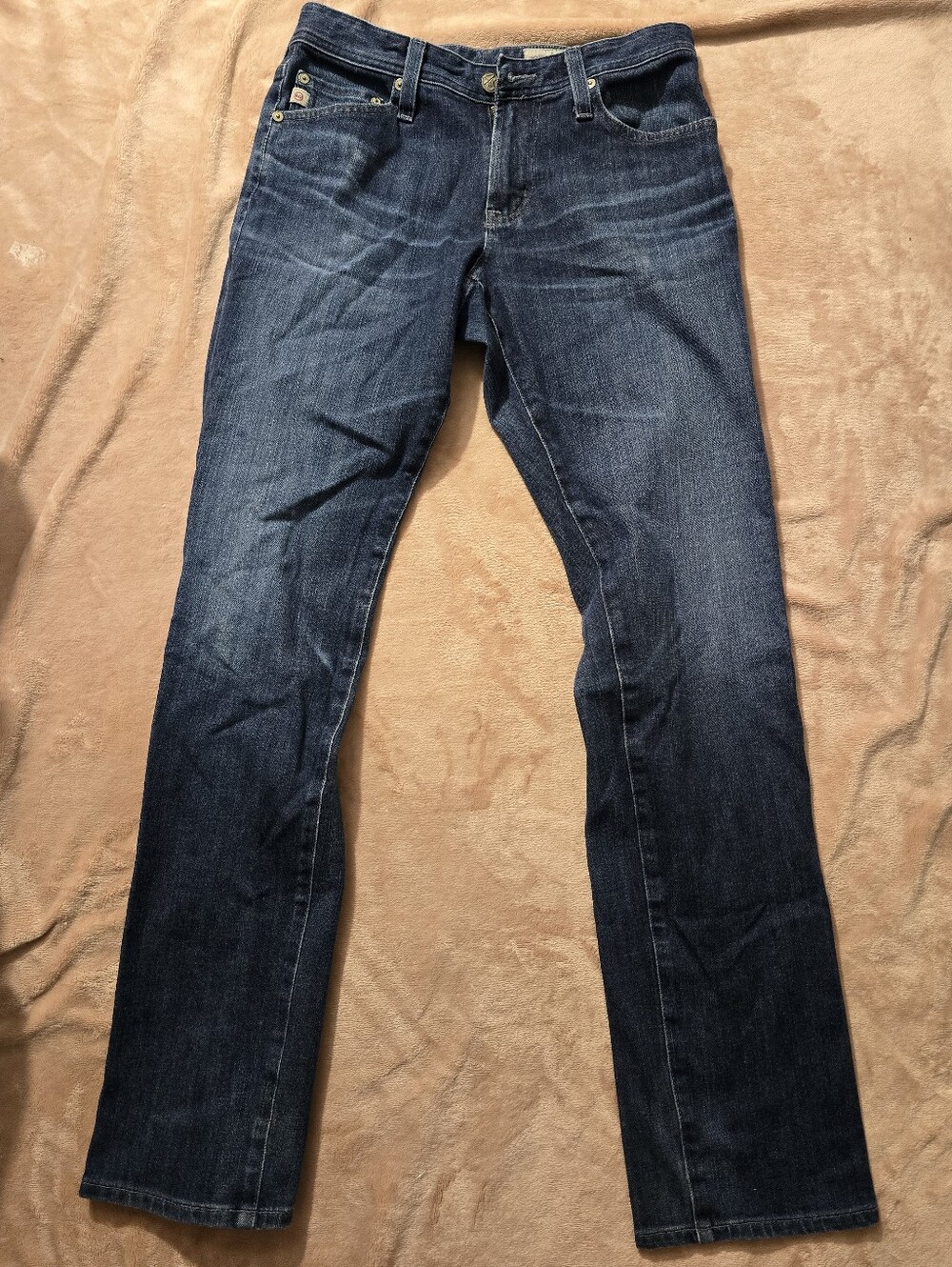 AG The Graduate Tailored Leg Jean Straight Fit Medium Dark Blue Demin Size 29